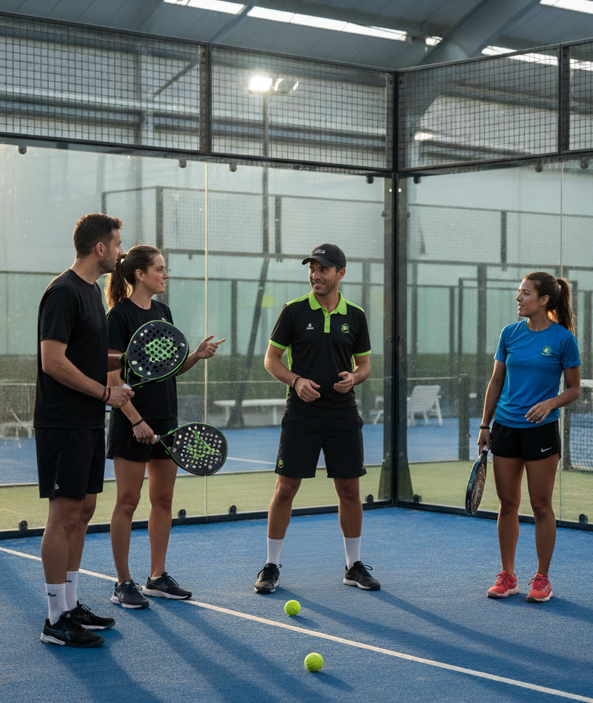 Clases de pádel en grupo
